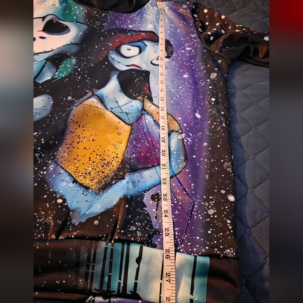 Nightmare Before Christmas Jack and Sally hoodie,‎ lightweight
